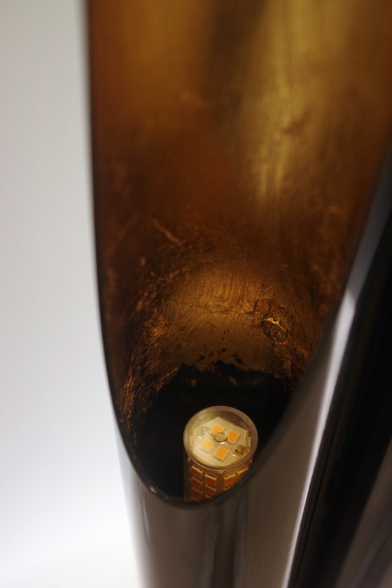 Image 1 of Lampada da terra Coltrane - Illuminazione moderna di lusso in ottone e nero opaco