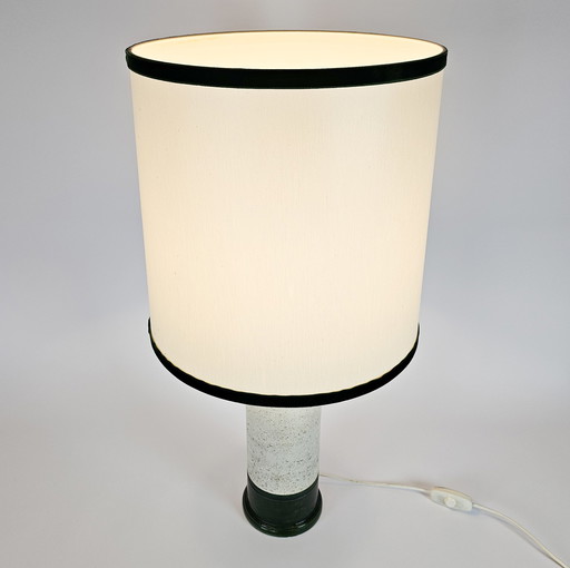 Bitossi for Bergboms & Co - Aldo Londi - lampe de table - vert/blanc - céramique - 60's