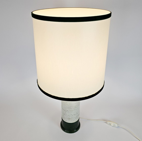 Image 1 of Bitossi for Bergboms & Co - Aldo Londi - lampe de table - vert/blanc - céramique - 60's