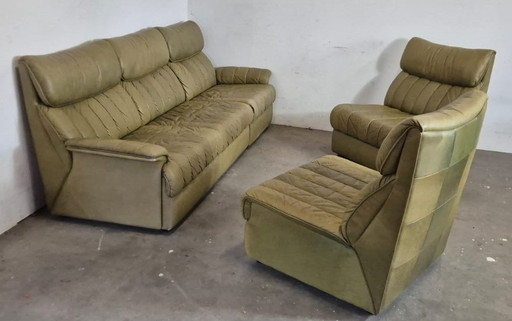 Space Age Modular Leather Sofas