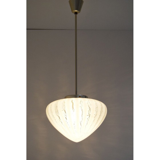 Image 1 of Vintage glass suspension, Czech 1970