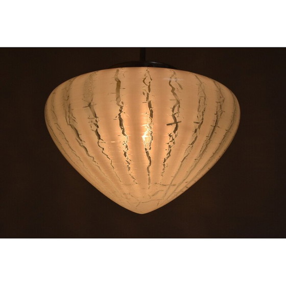 Image 1 of Vintage glass suspension, Czech 1970