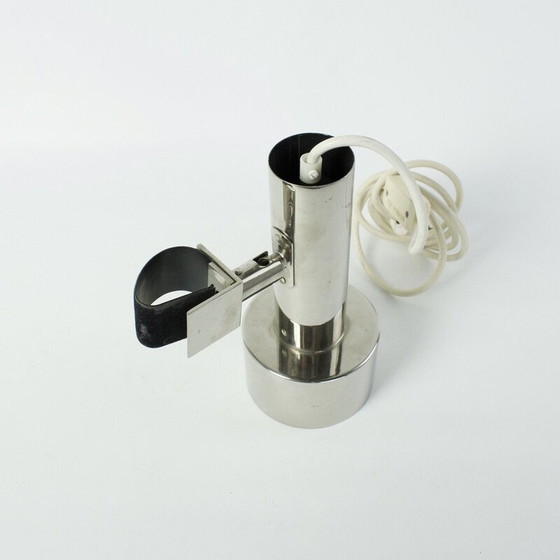 Image 1 of Pair of vintage clip-on spot lamps in nickel-plated chrome for String Shelf