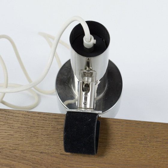 Image 1 of Pair of vintage clip-on spot lamps in nickel-plated chrome for String Shelf