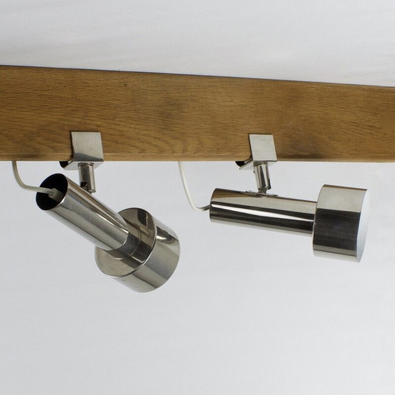 Image 1 of Pair of vintage clip-on spot lamps in nickel-plated chrome for String Shelf