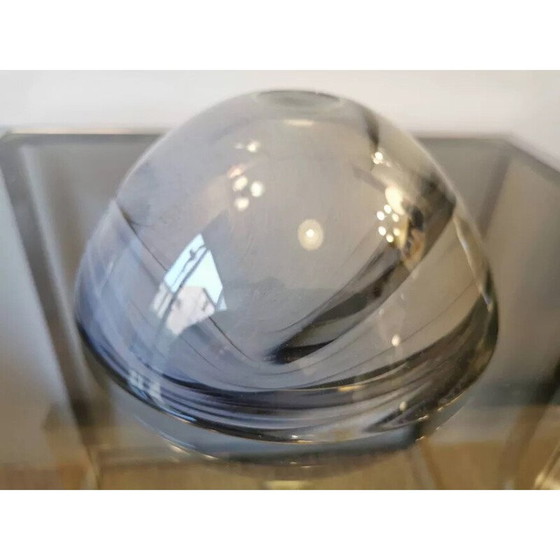 Image 1 of Vintage glass pocket tray by Anna Ehrner for Kosta Boda, Sweden 1980