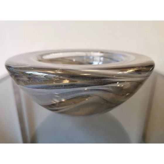 Image 1 of Vintage glass pocket tray by Anna Ehrner for Kosta Boda, Sweden 1980