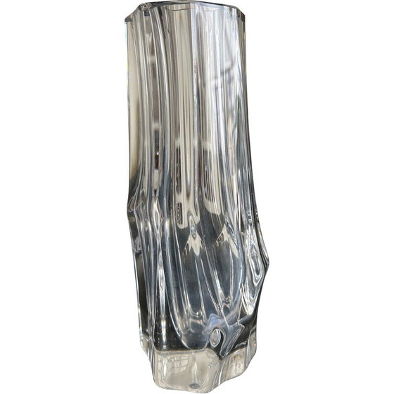 Image 1 of Vaso di cristallo asimmetrico vintage per Daum, 1964