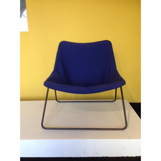 Marine blue G1 chair by Pierre Guariche, Airborne - 1950s