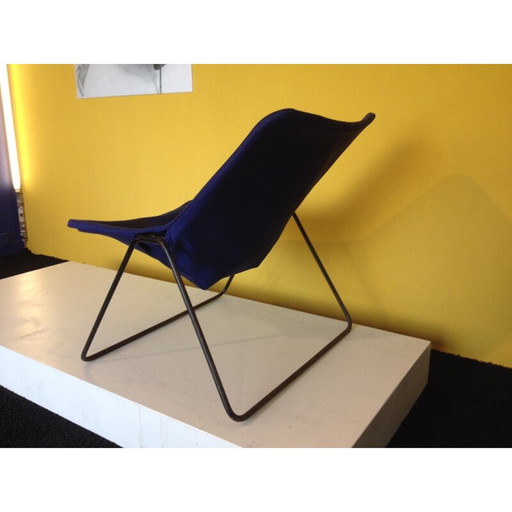 Marine blue G1 chair by Pierre Guariche, Airborne - 1950s