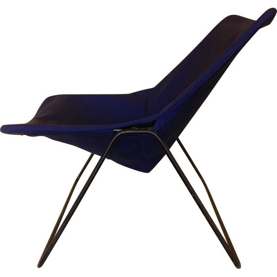 Image 1 of Marine blue G1 chair by Pierre Guariche, Airborne - 1950s