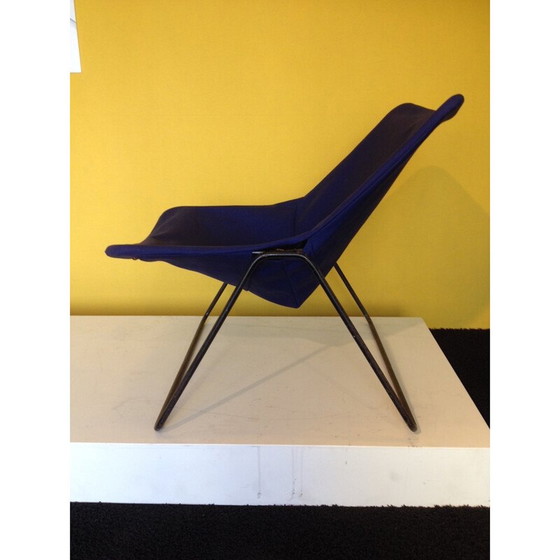 Image 1 of Marine blue G1 chair by Pierre Guariche, Airborne - 1950s