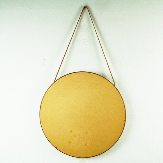 Image 1 of Scandinavian vintage teak mirror by Uno and Osten Kristiansson for Luxus Vittsjö, Sweden 1960s