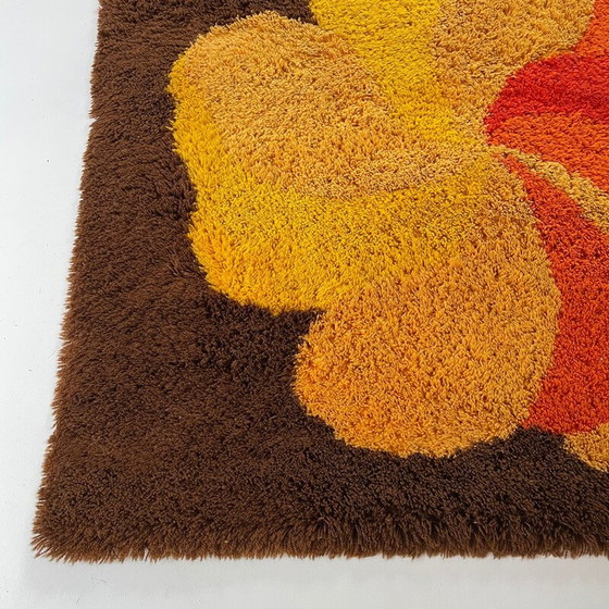 Image 1 of Vintage high pile rug in multicolored wool, Germany 1970s