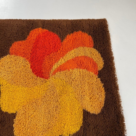 Image 1 of Vintage high pile rug in multicolored wool, Germany 1970s