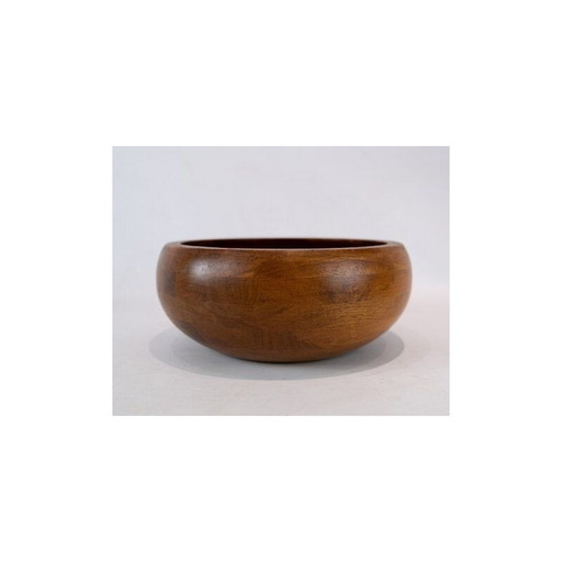 Cuenco vintage de teca de Jens Harald Quistgaard, años 60
