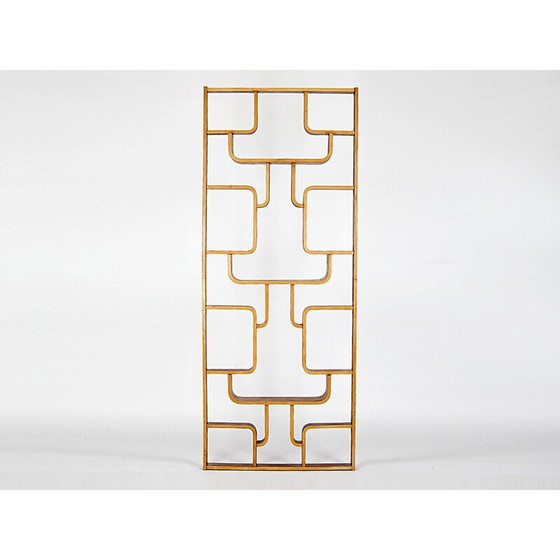 Image 1 of Vintage mahogany veneer room divider by Ludvik Volak for Drevopodnik Holesov, Czechoslovakia 1960
