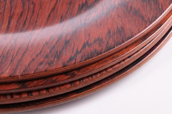 Image 1 of Set di 4 sottopiatti in palissandro di design vintage danese, anni '60