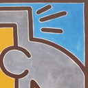 Vintage Keith Haring Limited Edition Lithograph