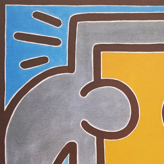 Image 1 of Vintage Keith Haring Limited Edition Lithograph