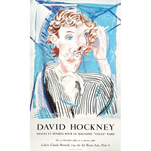 Affiche vintage par David Hockney, 1986