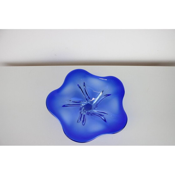 Image 1 of Vintage art glass bowl by Josef Hospodka for Chribska Glassworks, Czechoslovakia 1960s