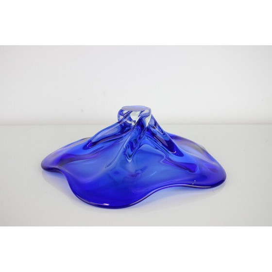 Image 1 of Vintage art glass bowl by Josef Hospodka for Chribska Glassworks, Czechoslovakia 1960s