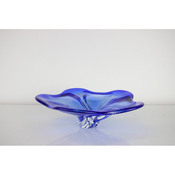 Image 1 of Vintage art glass bowl by Josef Hospodka for Chribska Glassworks, Czechoslovakia 1960s