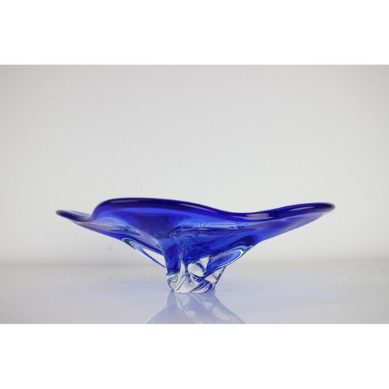 Image 1 of Vintage art glass bowl by Josef Hospodka for Chribska Glassworks, Czechoslovakia 1960s