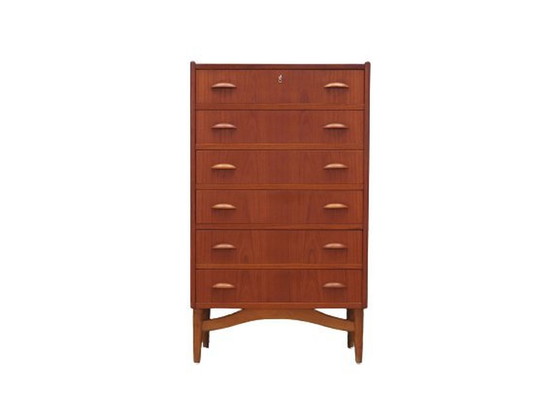 Image 1 of Teak Chest Of Drawers, Danish Design, 1970S, Production: Denmark