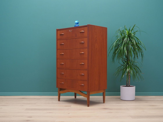 Image 1 of Teak Chest Of Drawers, Danish Design, 1970S, Production: Denmark