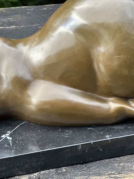 Image 1 of Bronzo contemporaneo L'orso firmato Milo