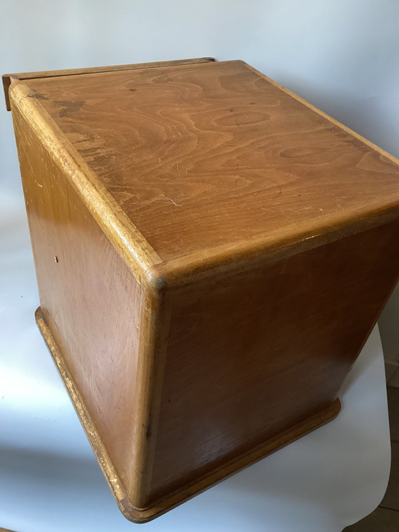 Image 1 of Antique Wooden Workplace/Paper Cabinet With Drawers