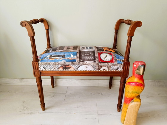 Image 1 of Panca in stile Art Nouveau Luigi XVI