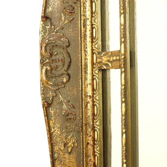 Image 1 of Mid - Century Gold Leaf Rococo Style Mirror