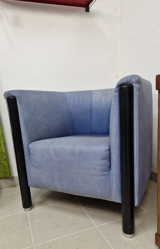 Image 1 of 2x fauteuil Gelderland bleu