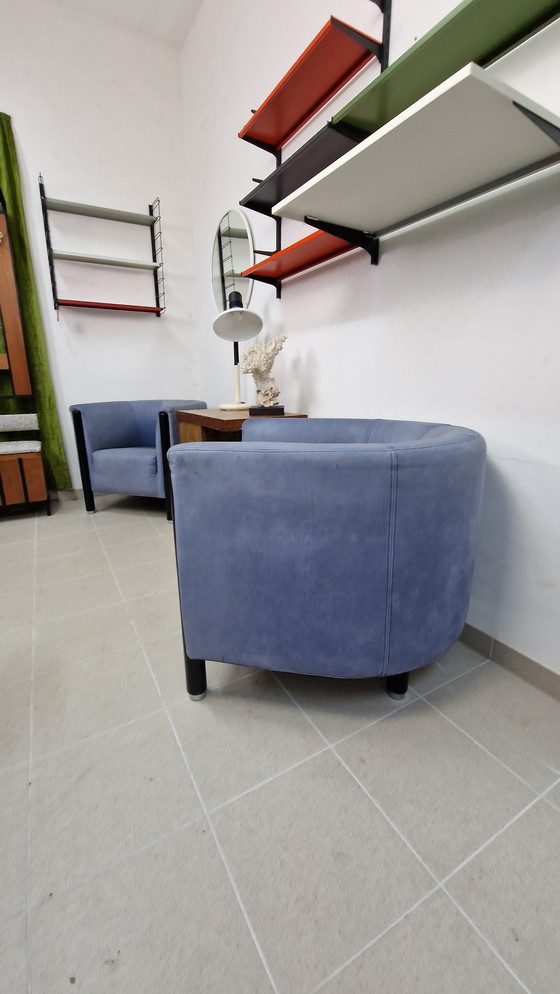 Image 1 of 2x fauteuil Gelderland bleu