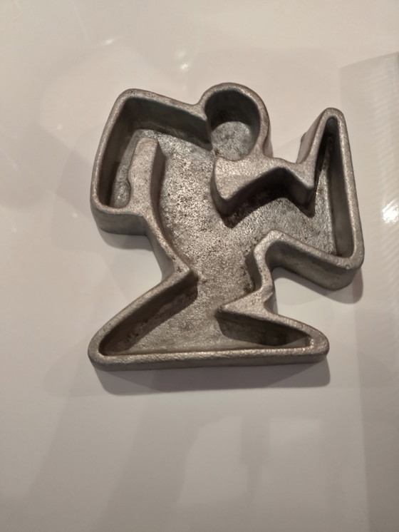 Image 1 of Keith Haring La Linea Osvaldo Cavandoli lamp/book rests/ ashtray