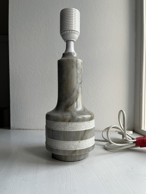Marble table lamp, vintage
