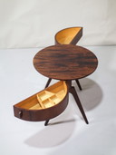 Side Table Rosewood Sewing Table Danish Vintage