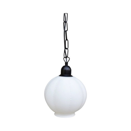 Image 1 of Vintage pendant lamp in laminated and profiled glass for Aneta Polska, Poland 1980