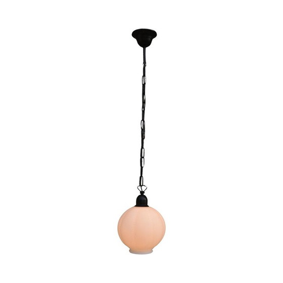 Image 1 of Vintage pendant lamp in laminated and profiled glass for Aneta Polska, Poland 1980