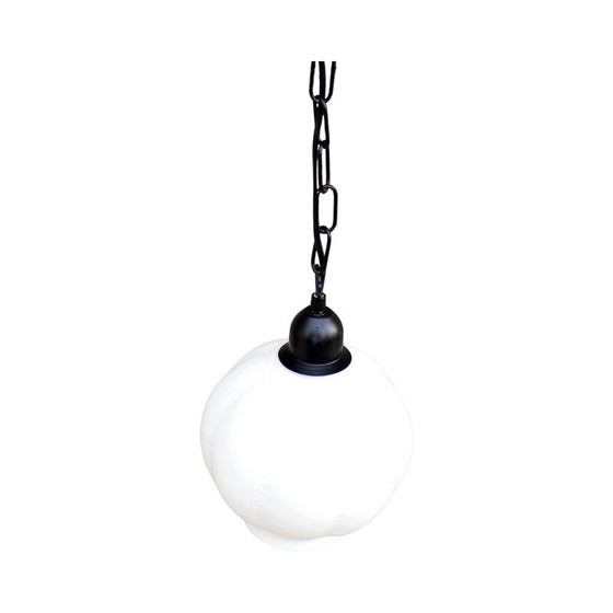 Image 1 of Vintage pendant lamp in laminated and profiled glass for Aneta Polska, Poland 1980
