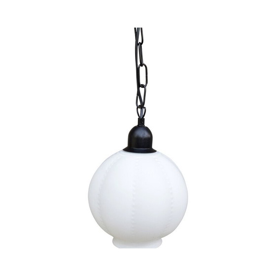 Image 1 of Vintage pendant lamp in laminated and profiled glass for Aneta Polska, Poland 1980