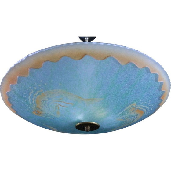 Image 1 of Lampada da soffitto vintage Art Déco a forma di sirena, anni '30