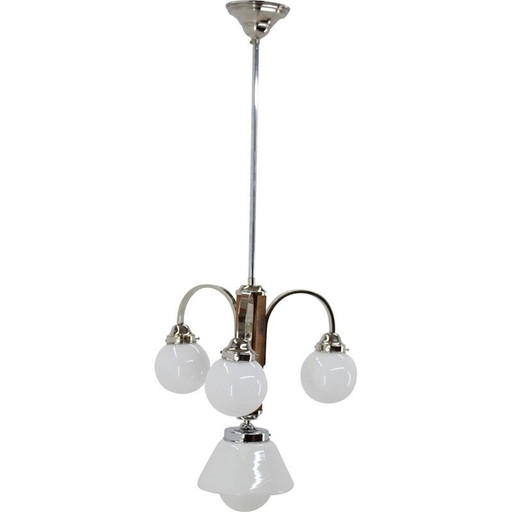 Vintage Art Deco chandelier, Czecholsovakia 1930s