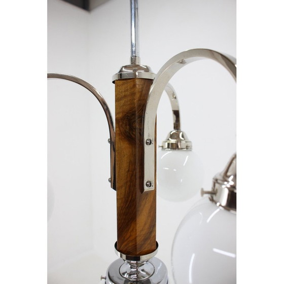 Image 1 of Vintage Art Deco chandelier, Czecholsovakia 1930s
