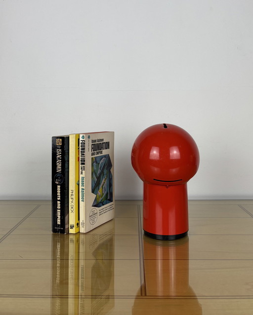 Italian Design Space Age Red Lamp Asteroidi by Siberin Caronno in Colour Red, 70s, Sputnik Design, Mid Century, 1970s, Italy