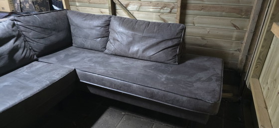 Image 1 of Be Pure Home Corner Sofa Eco Leather / Microfiber Anthracite