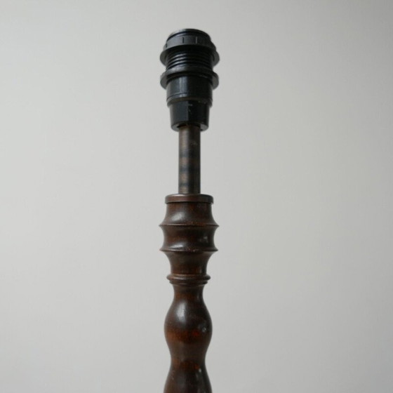 Image 1 of Lampada da tavolo vintage in rovere art déco, Inghilterra 1940